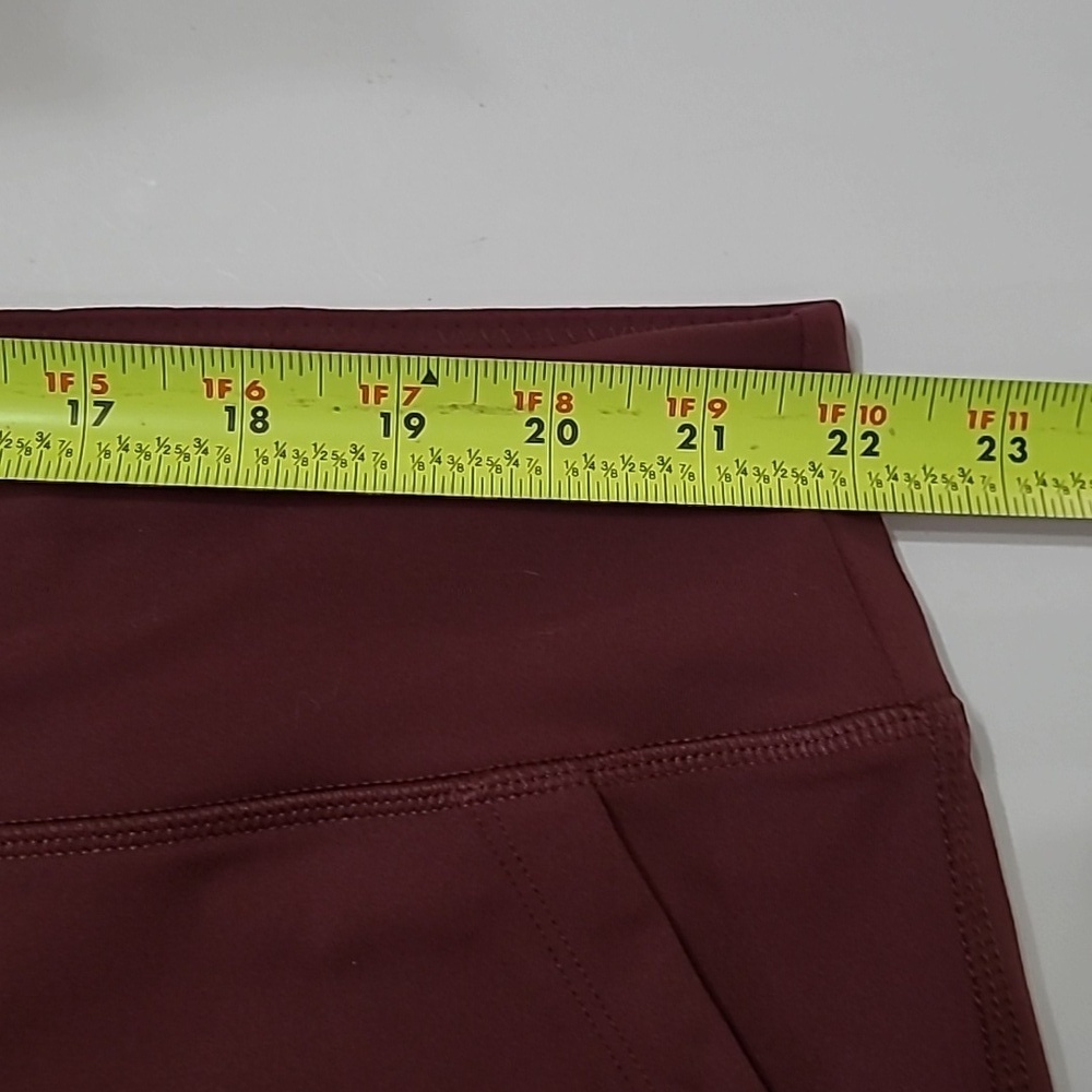 Ocean + Coast Burgundy Leggings with Pockets size 4X - Picture 5 of 9